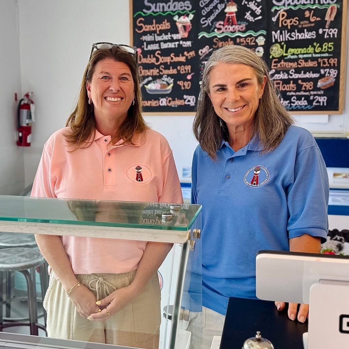 Lighthouse Ice Cream Owners